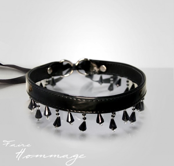 Faire Hommage Collier Perles Halsband mit Swarovski-Elements